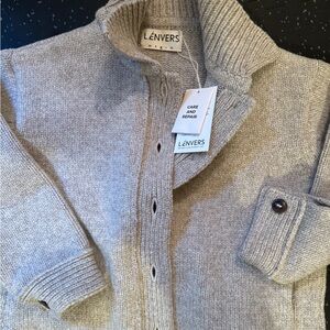 Women's Gray Cardigan Sweater